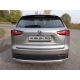 Защита заднего бампера овальная 75х42 мм ТСС для Lexus NX-300h 2014-2017