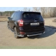 Защита заднего бампера центральная 60 мм ТСС для Subaru Forester SJ 2013-2016