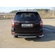 Защита заднего бампера центральная 60 мм ТСС для Subaru Forester SJ 2013-2016