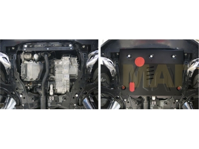 Защита картера и КПП Автоброня для 3,5 сталь 2 мм для Ford Edge 2013-2015