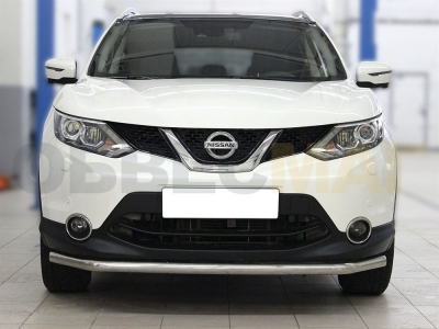 Защита переднего бампера 53 мм для Nissan Qashqai 2015-2019