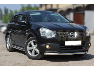 Защита переднего бампера 60 мм для Nissan Qashqai 2007-2010