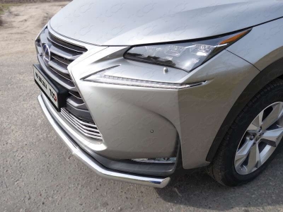 Накладка решётки радиатора 12 мм ТСС для Lexus NX-200 2014-2017