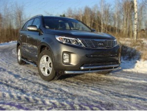 Накладка решётки радиатора средняя 12 мм для Kia Sorento № KIASOR12-11