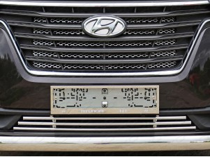 Накладка решетки радиатора 16 мм для Hyundai H-1 Starex № HYUNH118-02