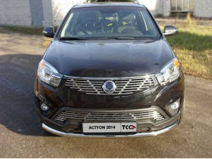 Накладка решётки радиатора верхняя 12 мм для SsangYong Actyon № SSANACT14-04